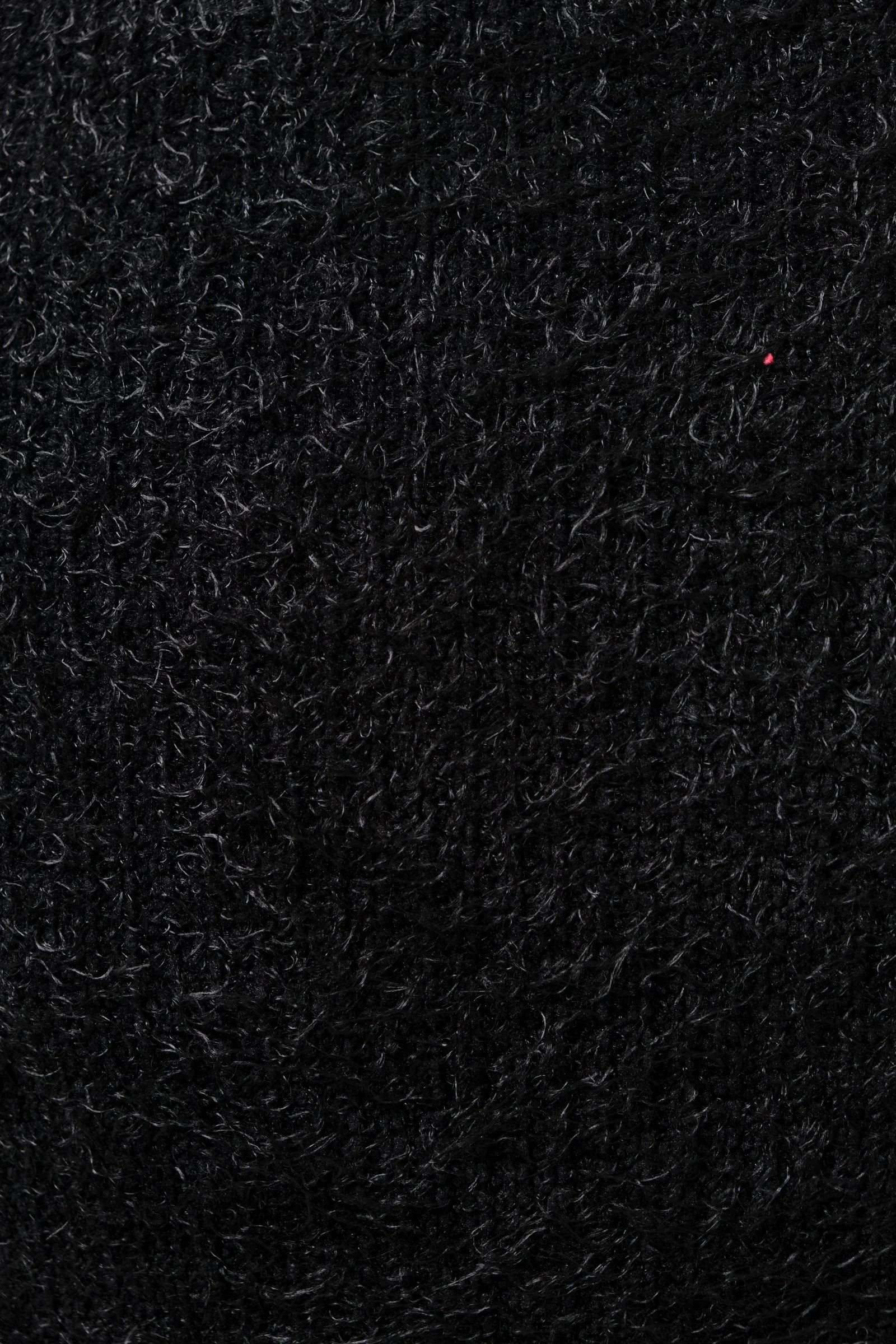 Blanka Eyelash Rib Long Sleeve Jumper - Black