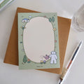Garden Kitty Memo Pad by LuLuFun Studio - Cute Cat Stationery, 50 Sheets