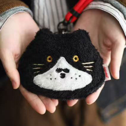 LuLuFun Studio George Kitty Plush Mini Bag | Cute AirPods Crossbody Case