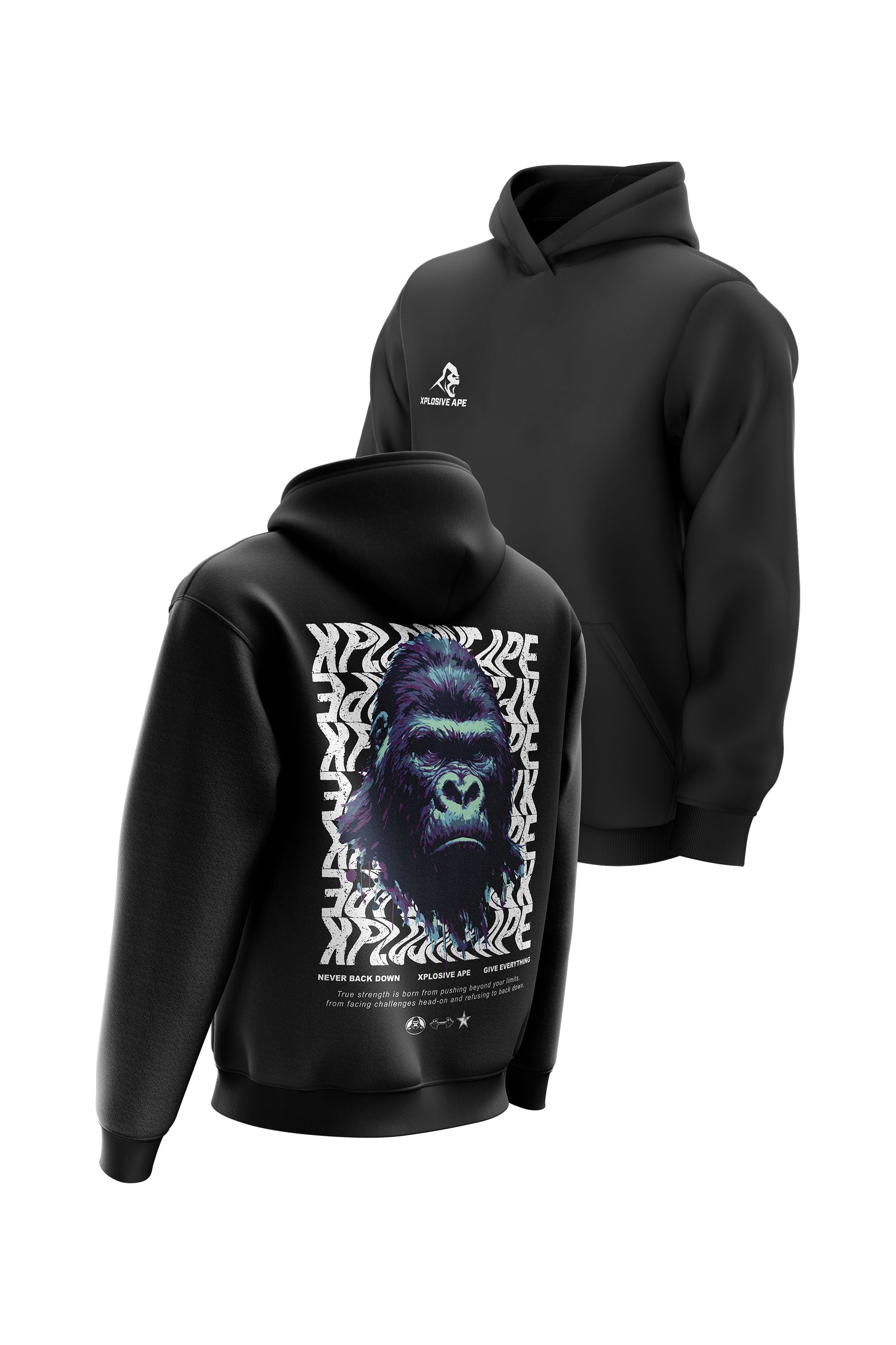 XAPE Give Everything Hoodie - Black