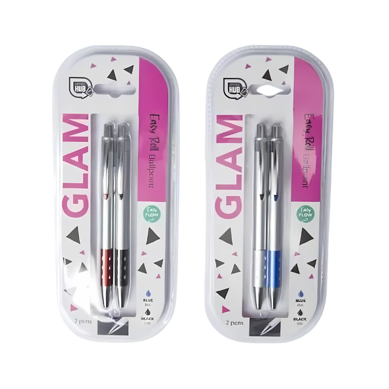 PoundFun Glam Ballpoint Pens – Dual Pack Elegant Smooth Writing Pens