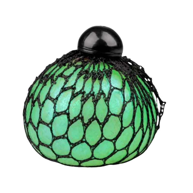 PoundFun Glitter Mesh Ball – Sparkly Sensory Fidget and Stress Toy