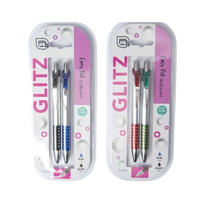 PoundFun Glitz Ballpoint Pens – Elegant Glitter Stationery for Journaling