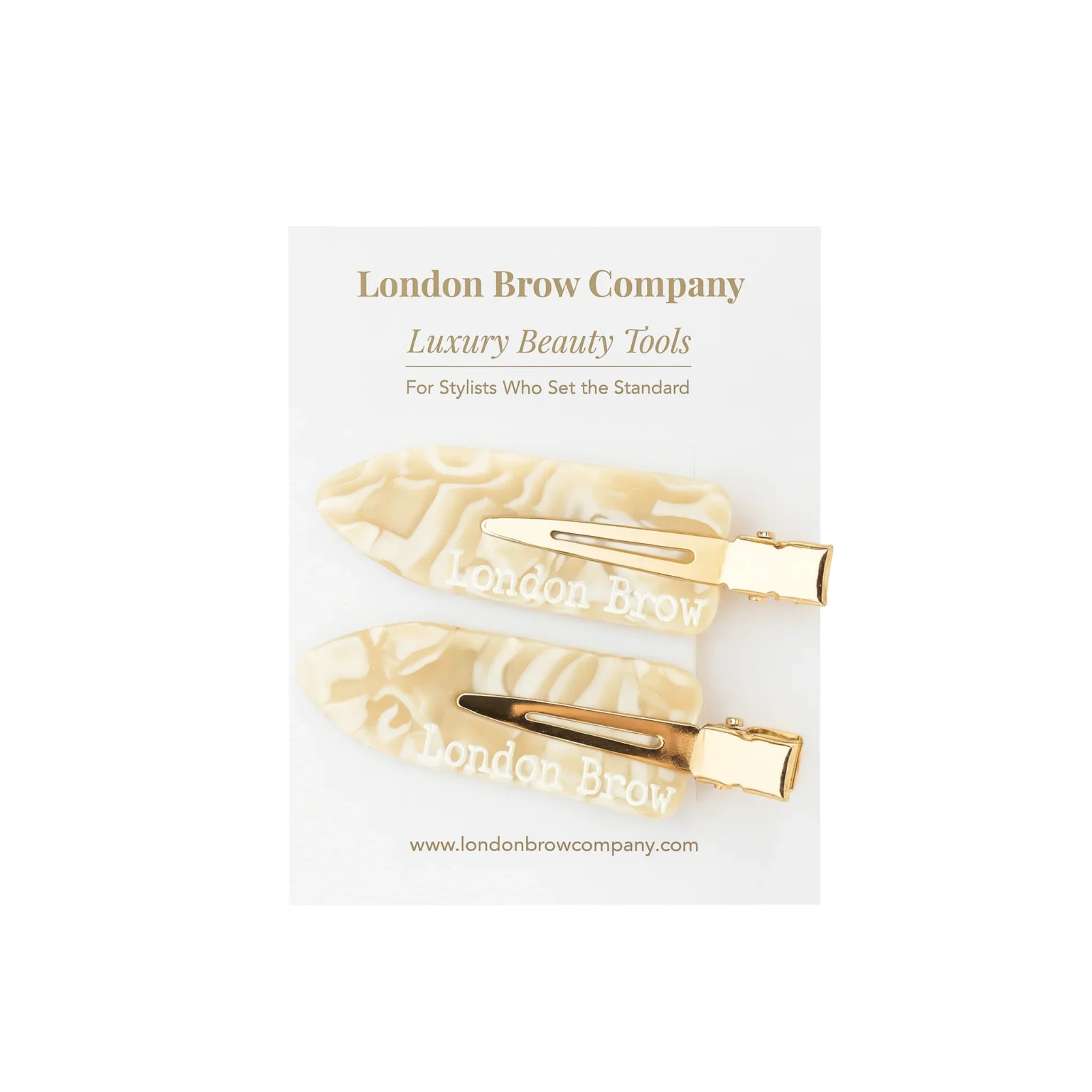 No-Crease Hair Styling Clips by The London Brow Company - 2 Pack