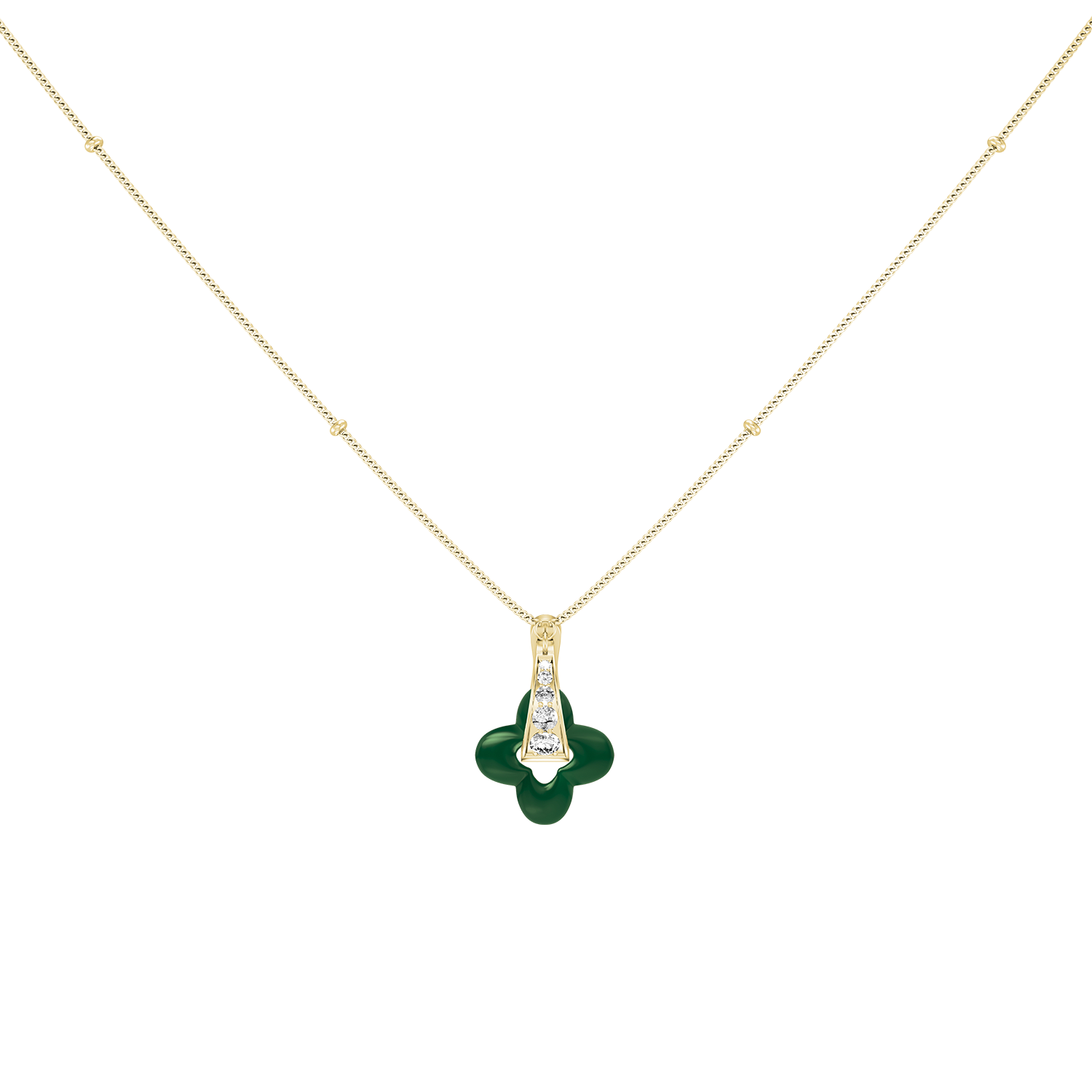 Golden Clover Necklace