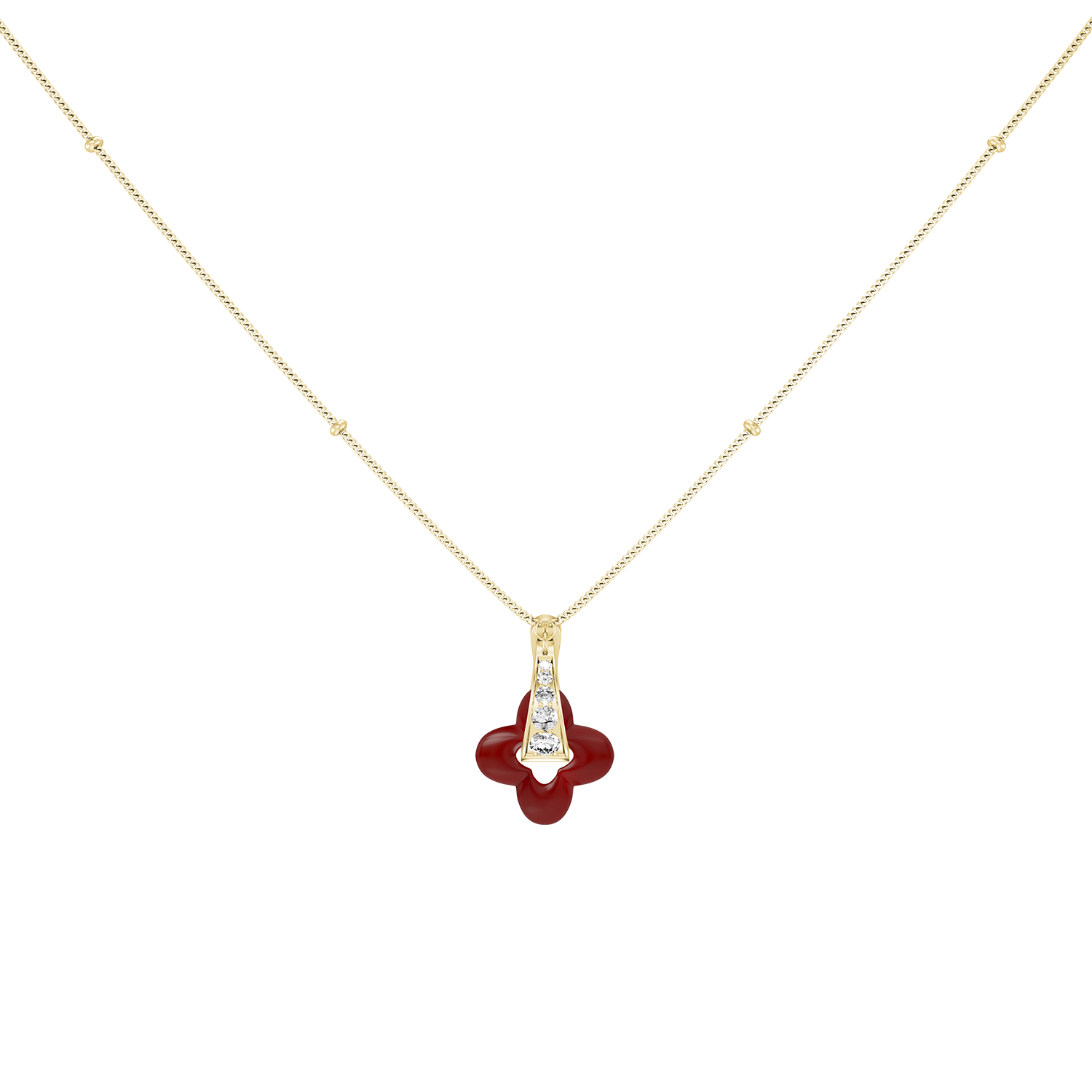 Golden Clover Necklace