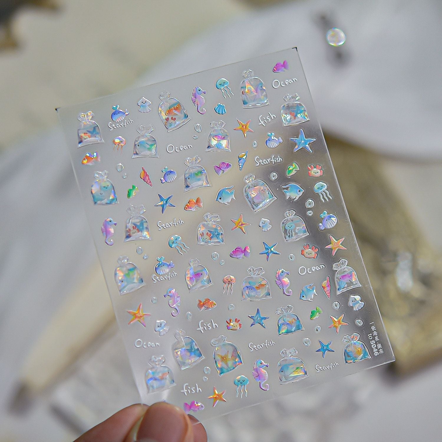 Starfish Nail Deco Stickers – LuLuFun Studio Ultra-Thin Manicure Decals