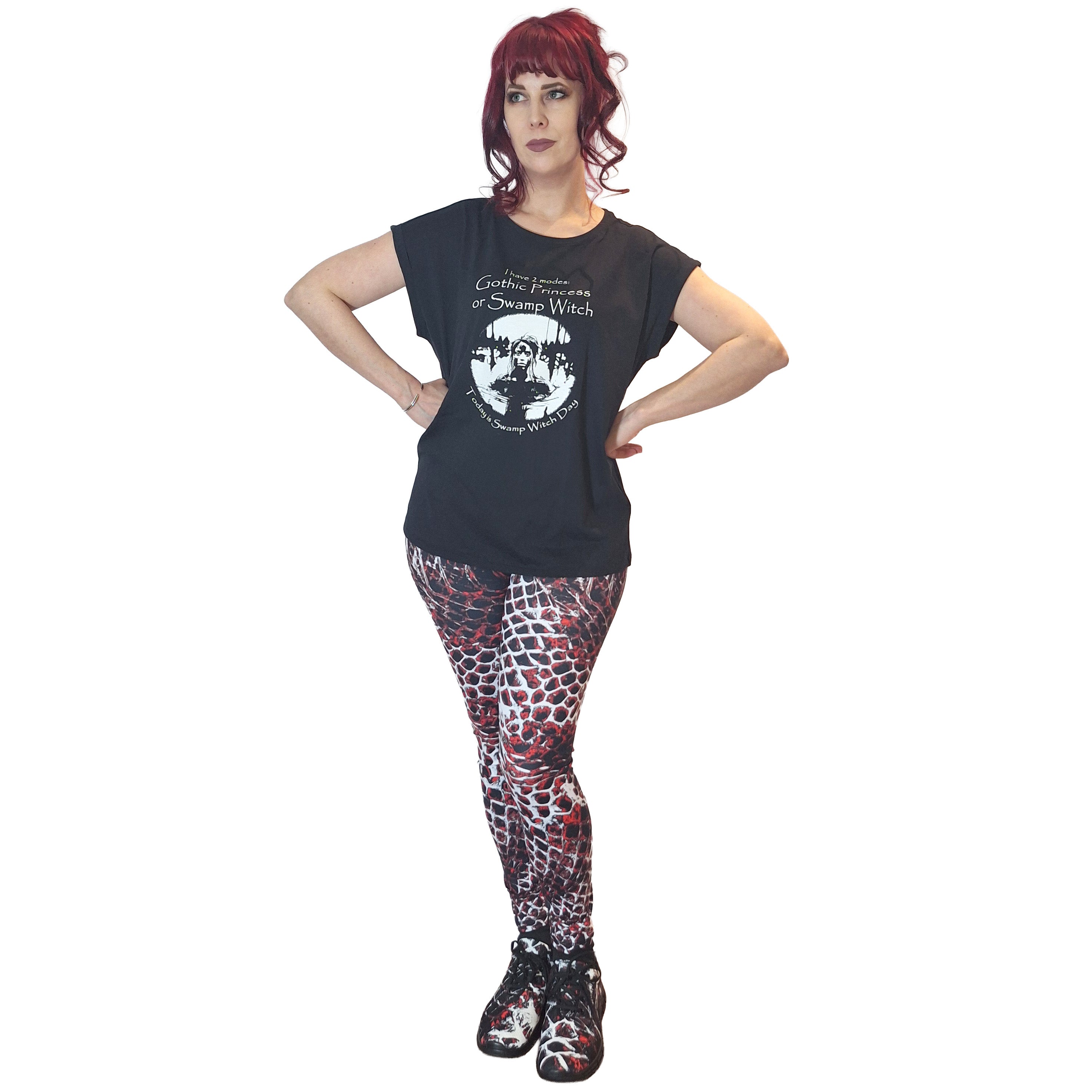 Swamp Witch Women's Cotton Extended Shoulder T-Shirt | Kate's Clothing