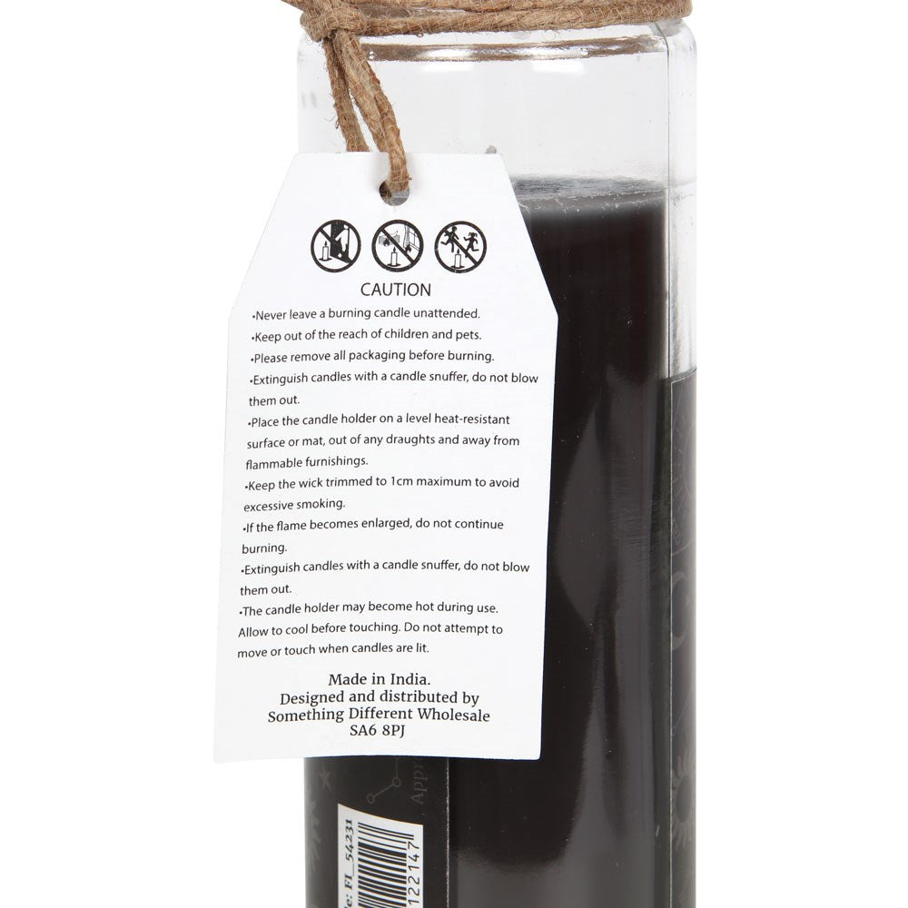 Gothic Gifts Black Opium Protection Spell Candle - 70 Hour Burn Time