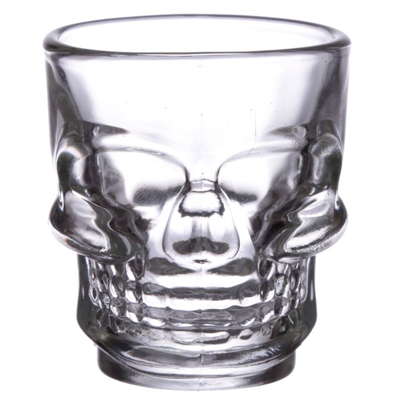 Gothic Gifts Skulls & Roses Skull Shot Glasses - 60ml Set of 2