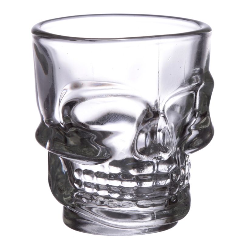 Gothic Gifts Skulls & Roses Skull Shot Glasses - 60ml Set of 2