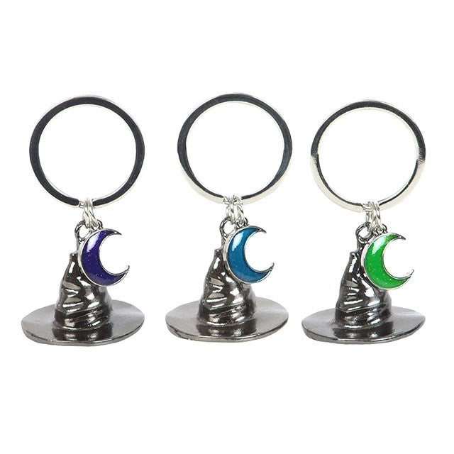 Kate's Clothing Coven Sisters Witch Hat Keyrings – 3 Piece Gothic Set