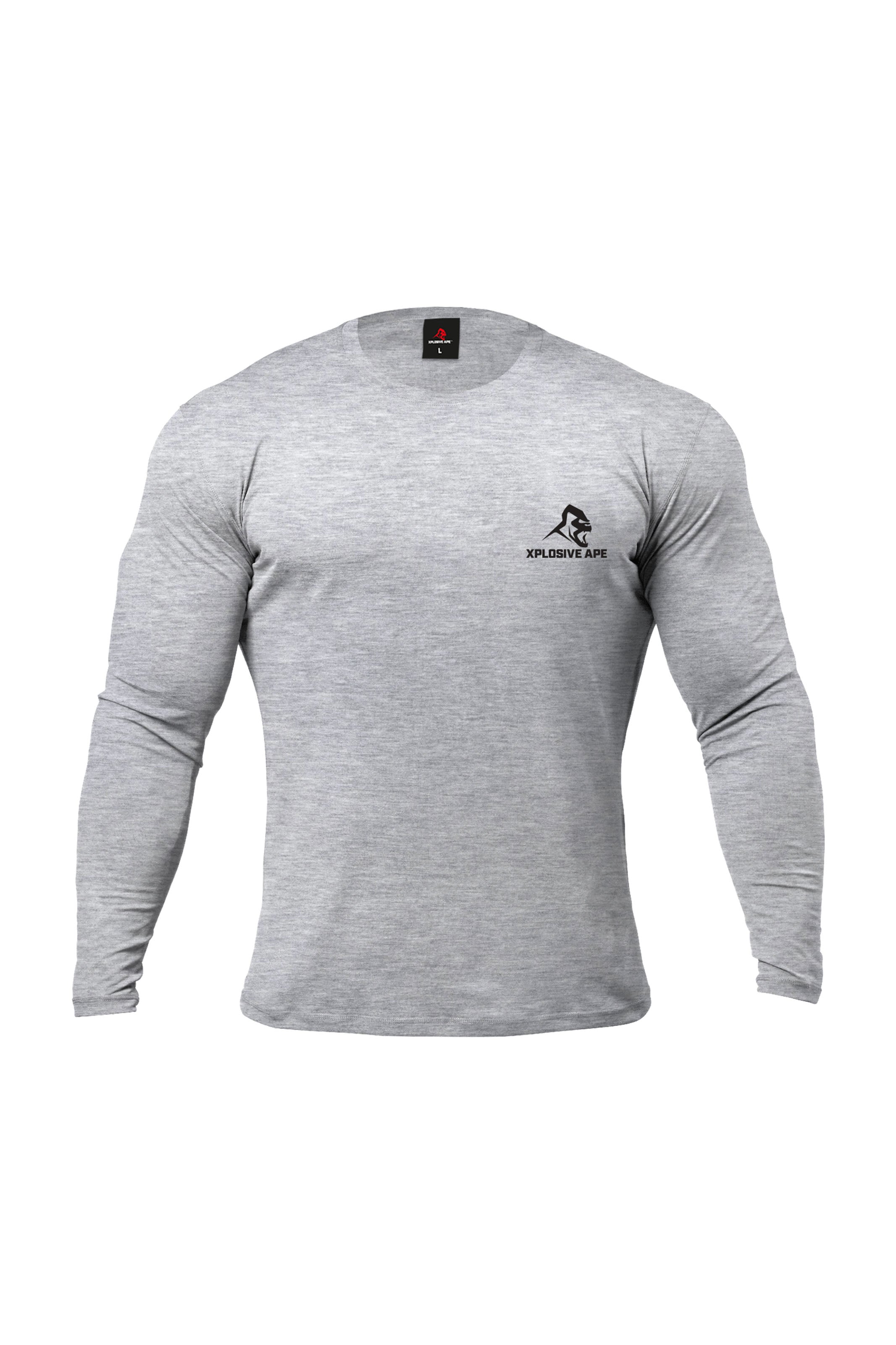 XAPE Graffiti Long Sleeve Tee - Sports Grey