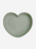 Bloom Bambini Heart Shaped Silicone Suction Plate for Kids – Green