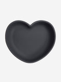 Bloom Bambini Silicone Heart Shaped Suction Plate in Grey | Baby Dish