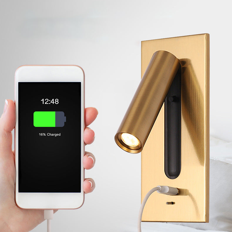 Light My House LED Reading Wall Light with USB Charger & Switch