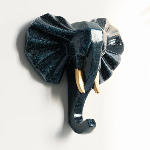Geometric Animal Wall Hooks – Decorative Resin Key, Towel & Umbrella Hangers