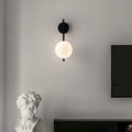 Light My House Black Globe Wall Lamp | Modern Glass Shade Sconce