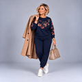 Flower V Panel Tracksuit / Lounge Suit