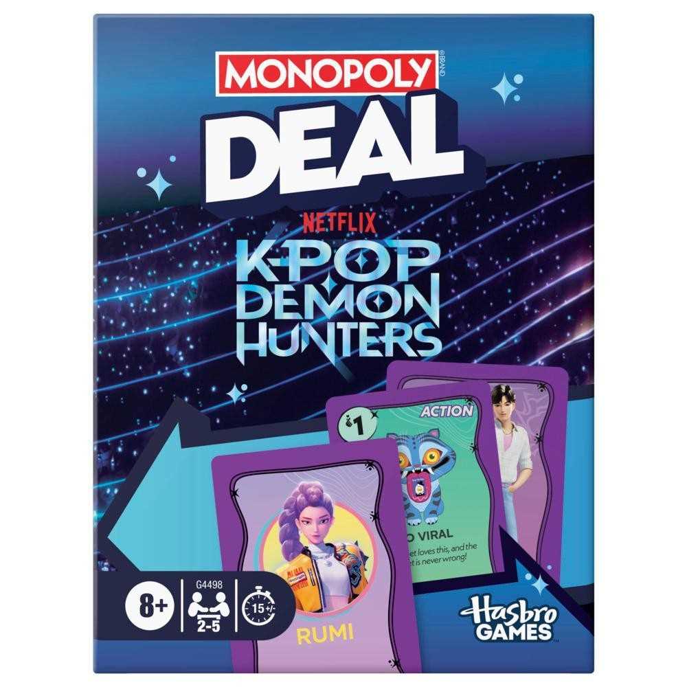 Monopoly Deal: KPop Demon Hunters Card Game by Snaps – Family Strategy