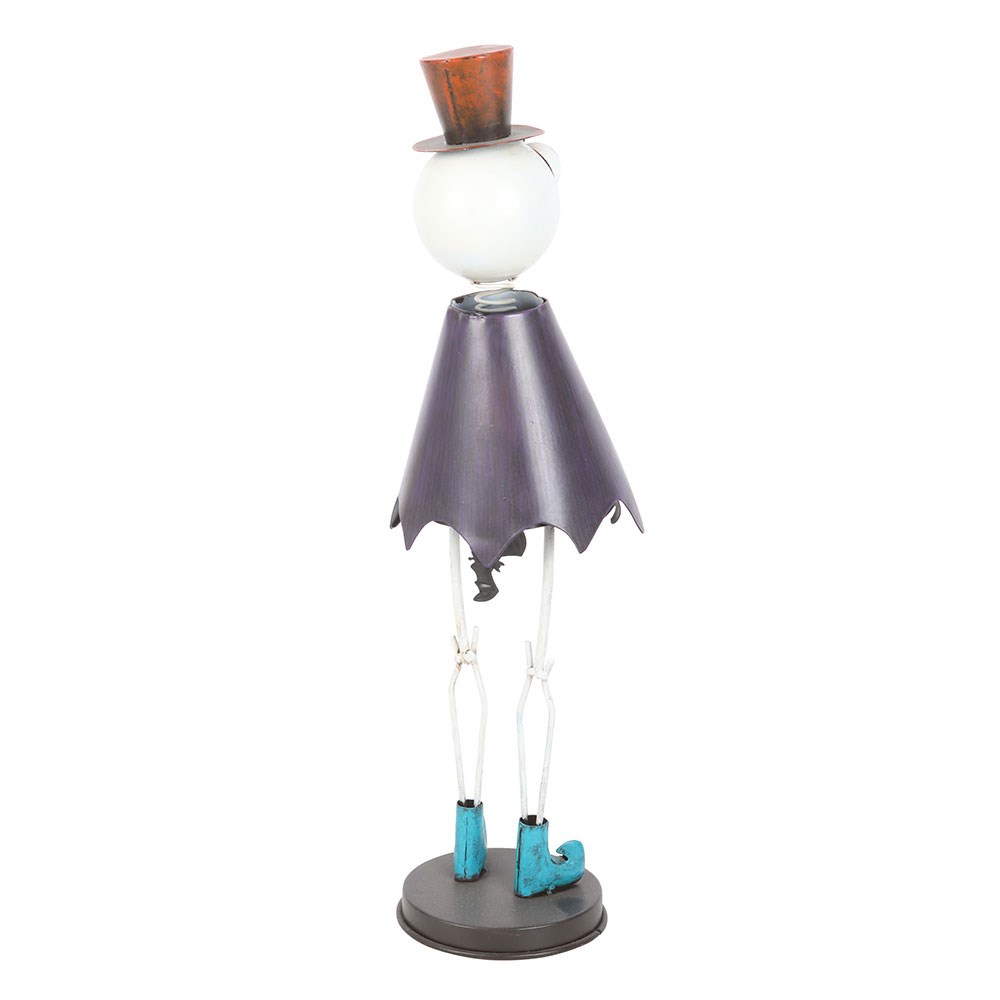 Kate's Clothing Skeleton Ornament – Metal Gothic Top Hat Halloween Decor