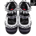 Chocolaticas Arlequin Mid Heels – Gothic Harlequin Mary Janes