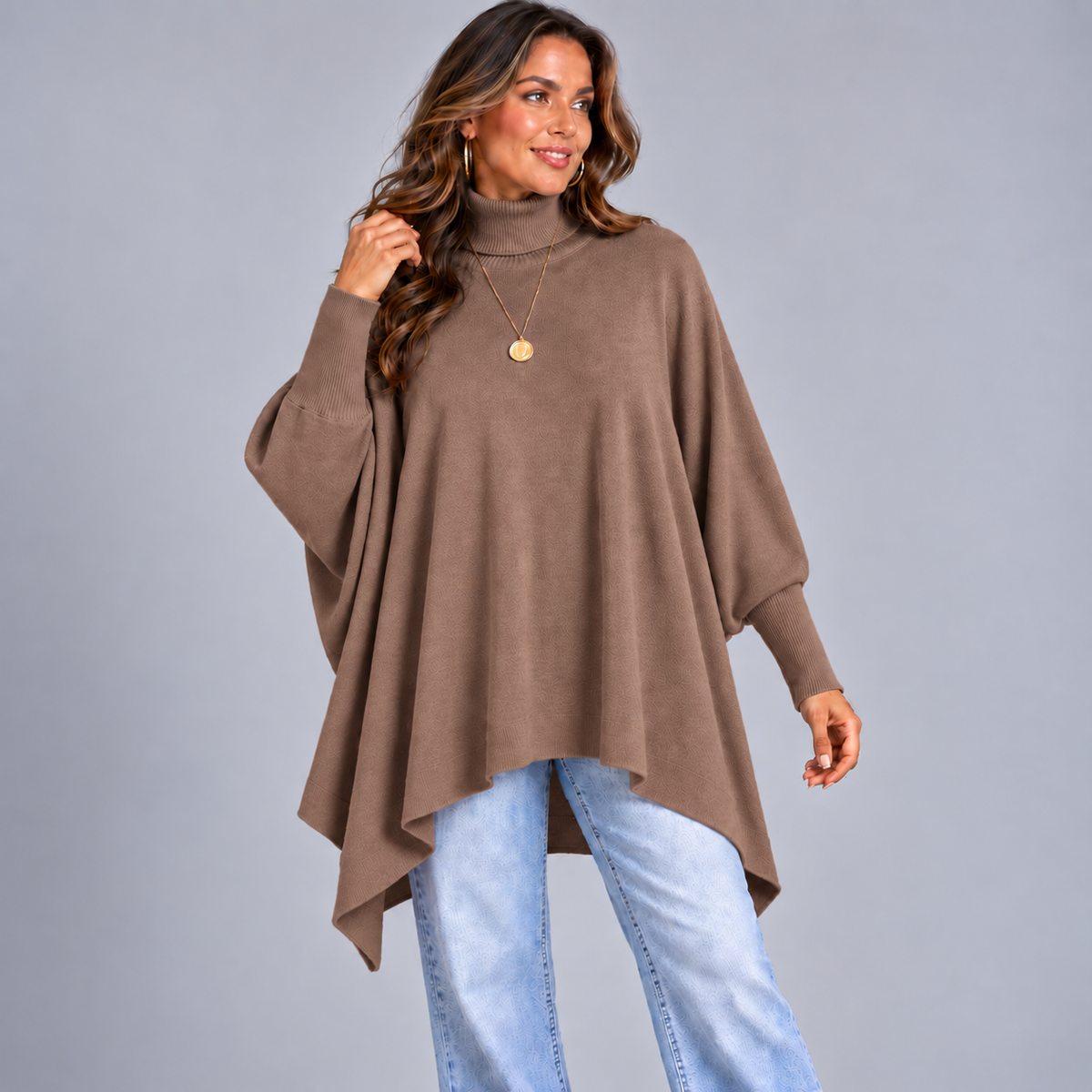 Polo Neck Super Soft Oversized Jumper