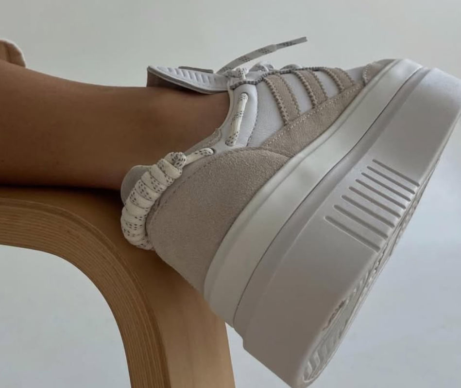 Adidas Ivy Park Super Sleek 72 Icy Park White Leather Platform Trainers