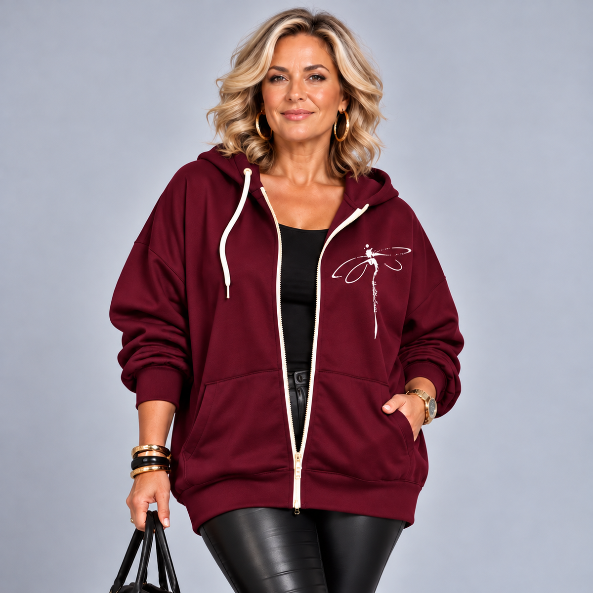 DRAGONFLY ZIP UP HOODIE / JACKET