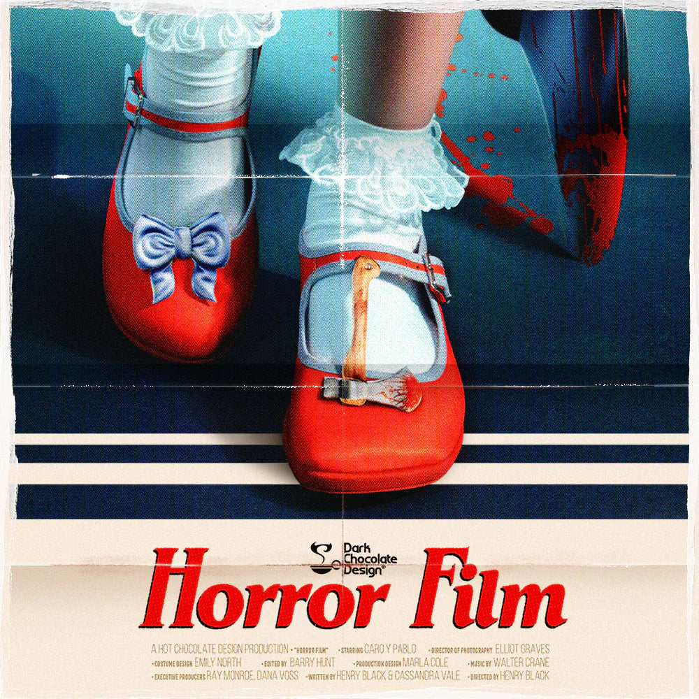 Chocolaticas Horror Film Bloody Mary Jane Flats – Vegan Gothic Shoes