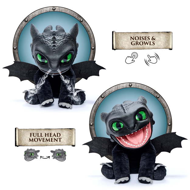 RealFX Toothless How to Train Your Dragon Interactive Animatronic Puppet