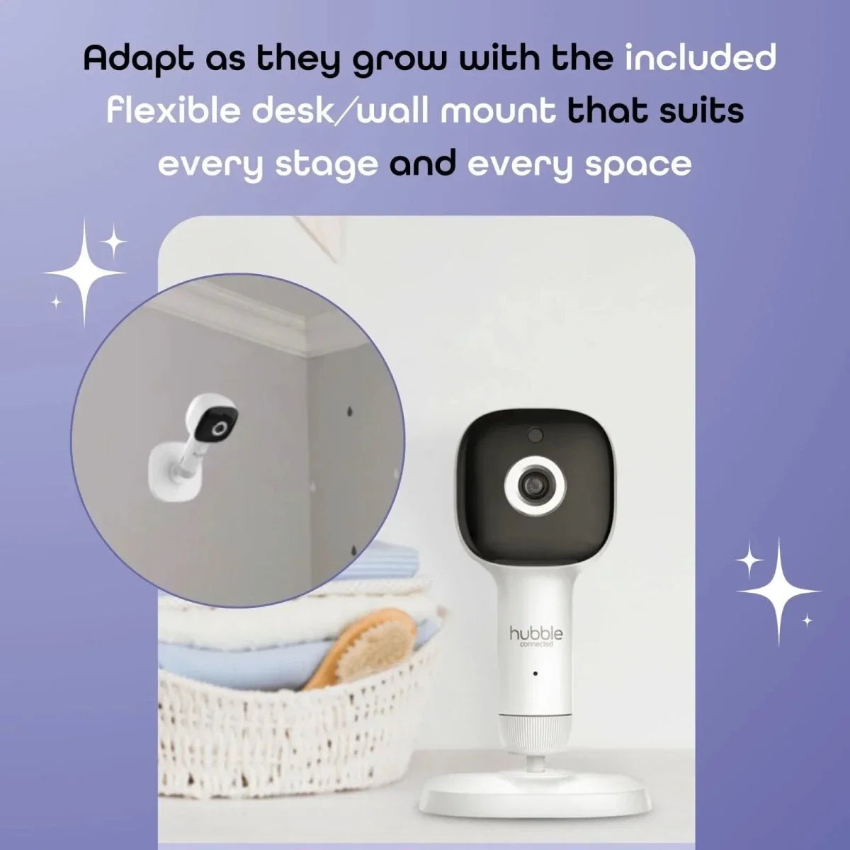 Hubble Pal SkyVision AI Pro 5" Video Baby Camera & Monitor