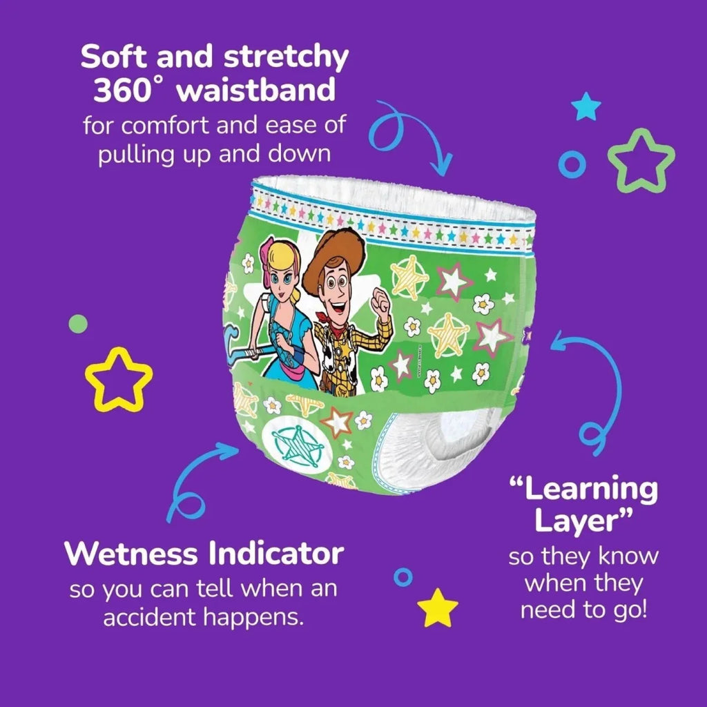 Huggies Pull-Ups Unisex Day Time Nappy Pants Size 6 - 20 Nappies