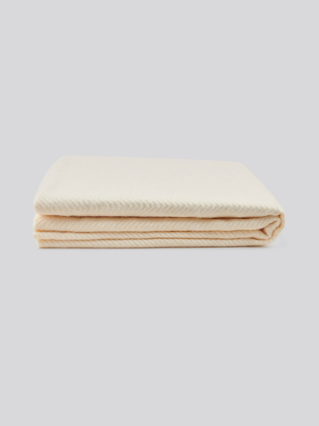 Luxury Herringbone Throw in Eggnog