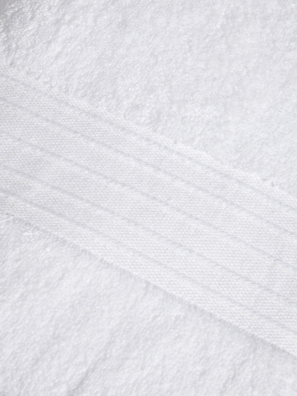 Pure Cotton Zero Twist Towel Bright White