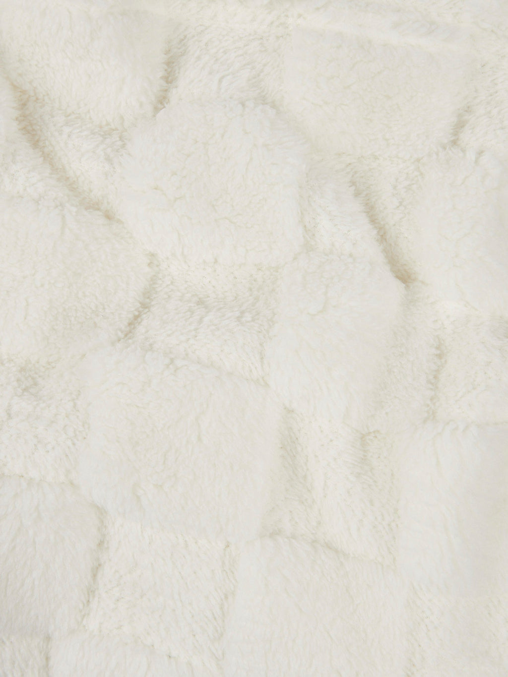 Premium Plush Jacquard Throw in Bright White