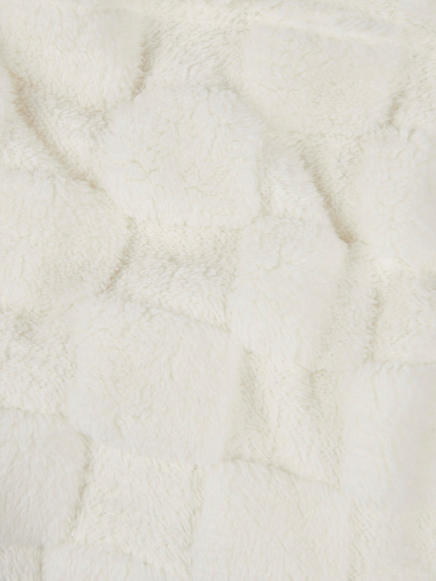 Premium Plush Jacquard Throw in Bright White