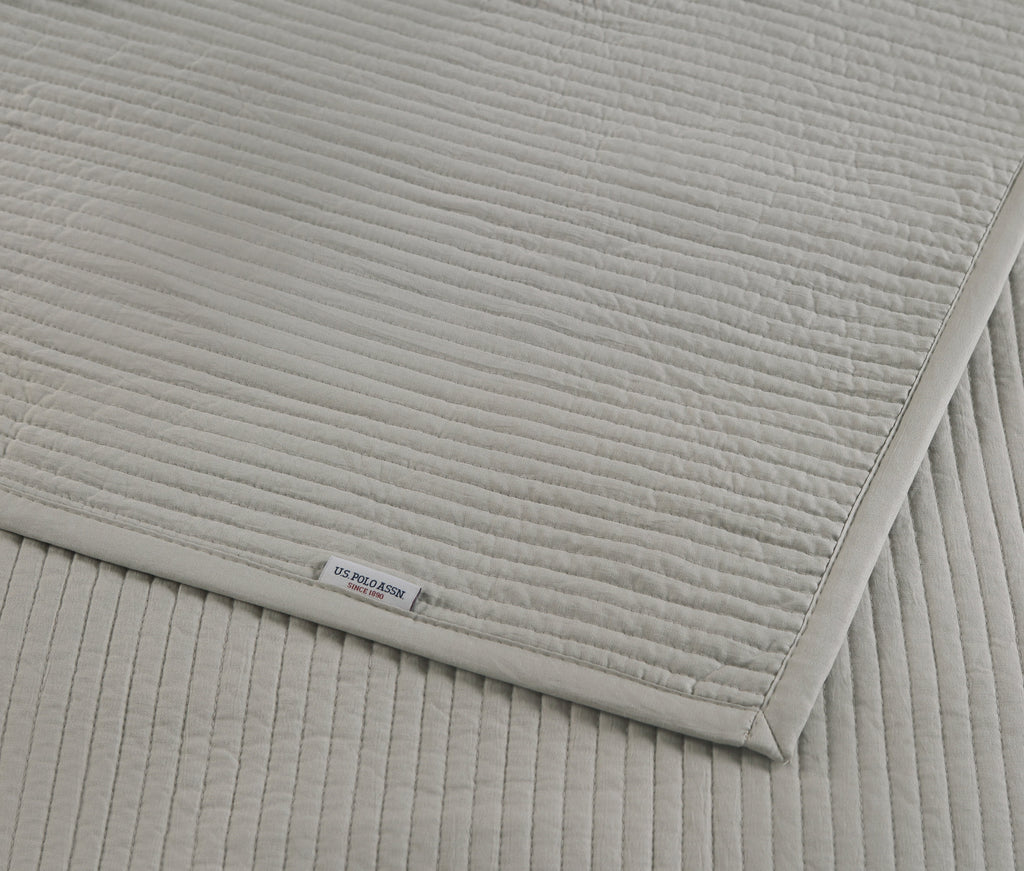 Channel Row Quilted Bedspread Cloud Cream