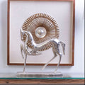 Orsina Hampstead Horse Ornament – Silver Nickel Aluminium Sculpture