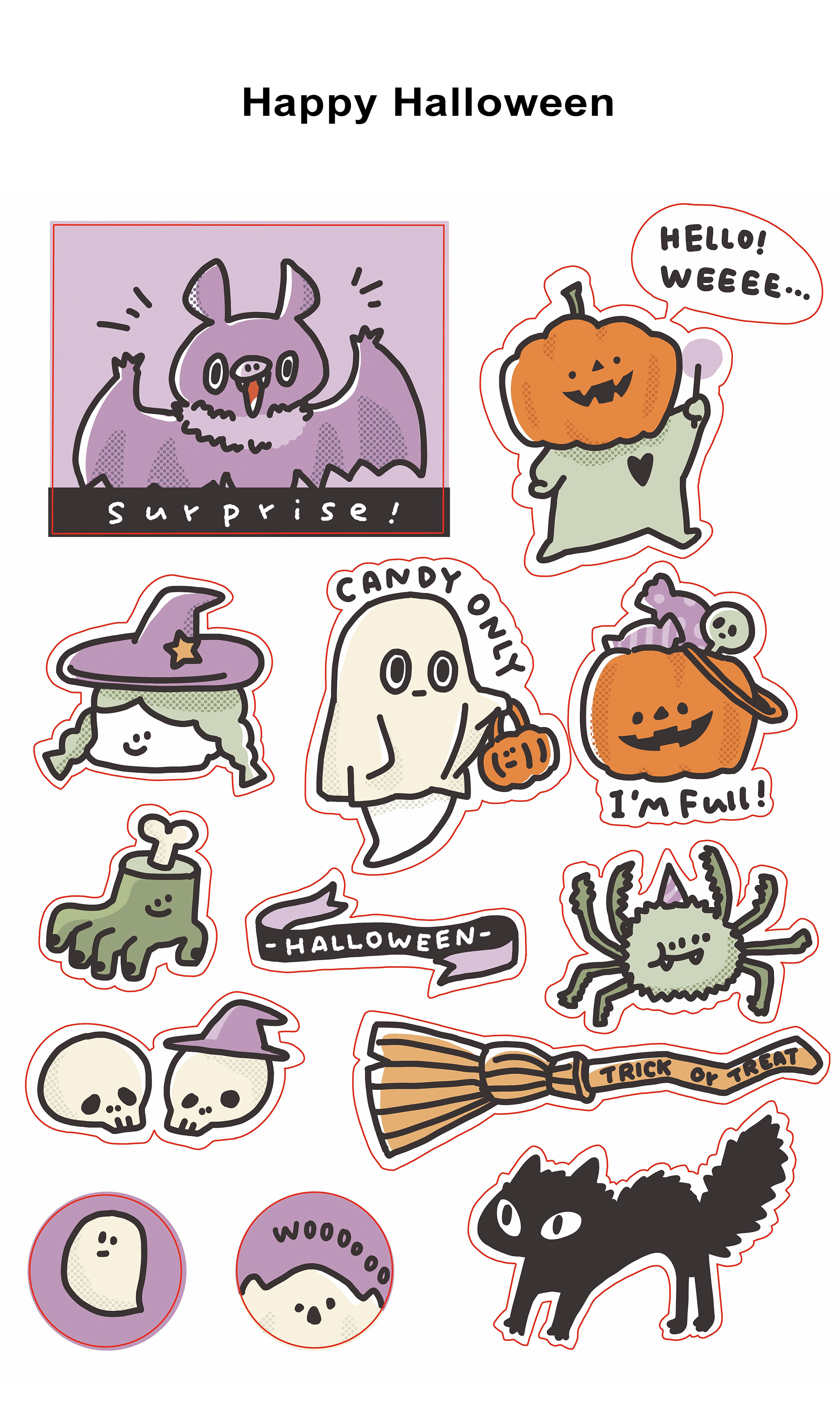 Animal Stickers - Cute A6 Decorative Decal Sheet by A Gator Life