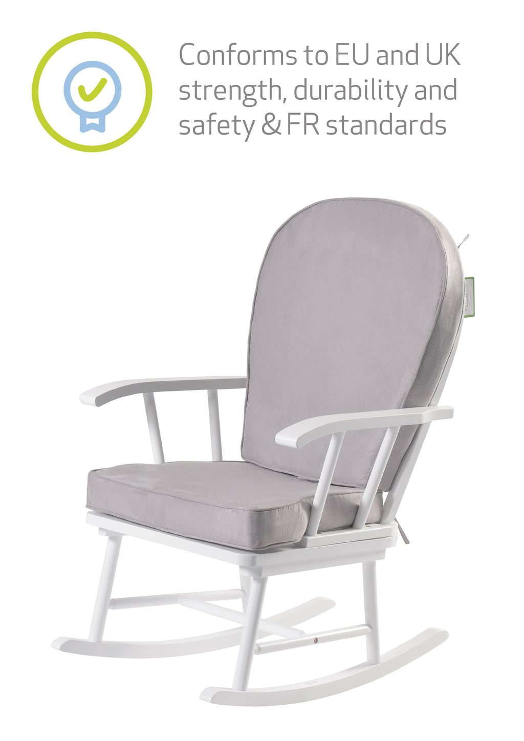 Hart Nursing Rocking Chair - White/Grey