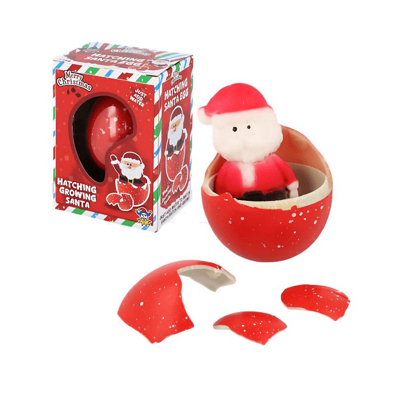 PoundFun Santa Hatching Egg - Festive Christmas Toy Stocking Filler