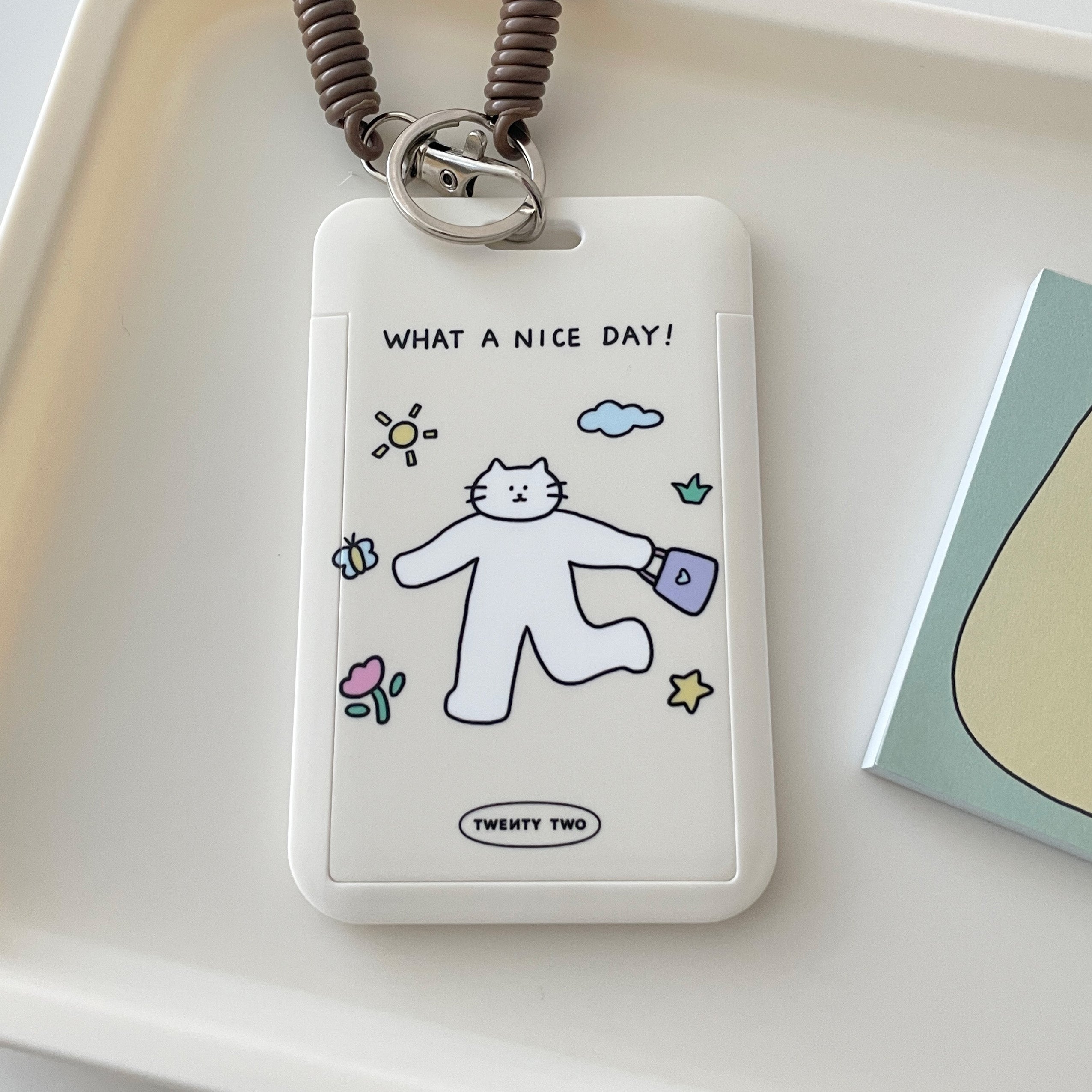 LuLuFun Studio ID Card Holder – Transparent Plastic Badge Protector
