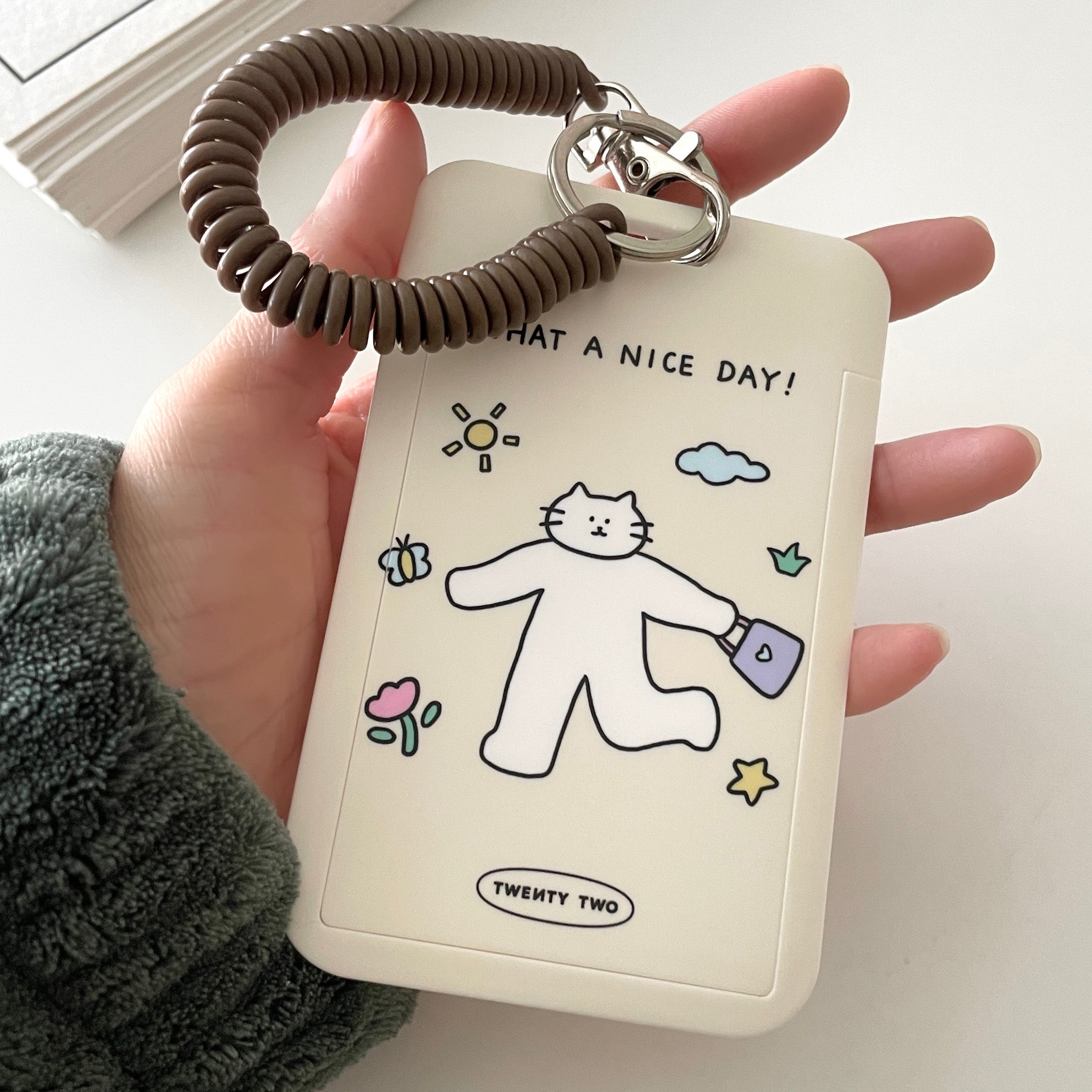 LuLuFun Studio ID Card Holder – Transparent Plastic Badge Protector