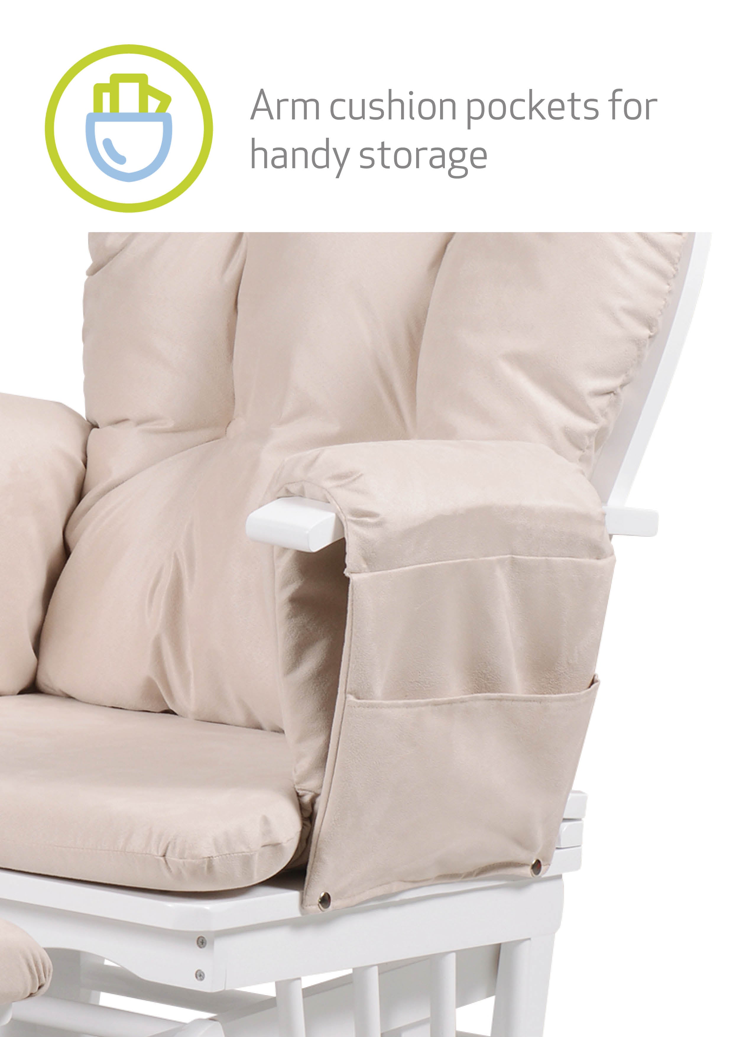 Haywood Reclining Nursing Chair and Footstool
