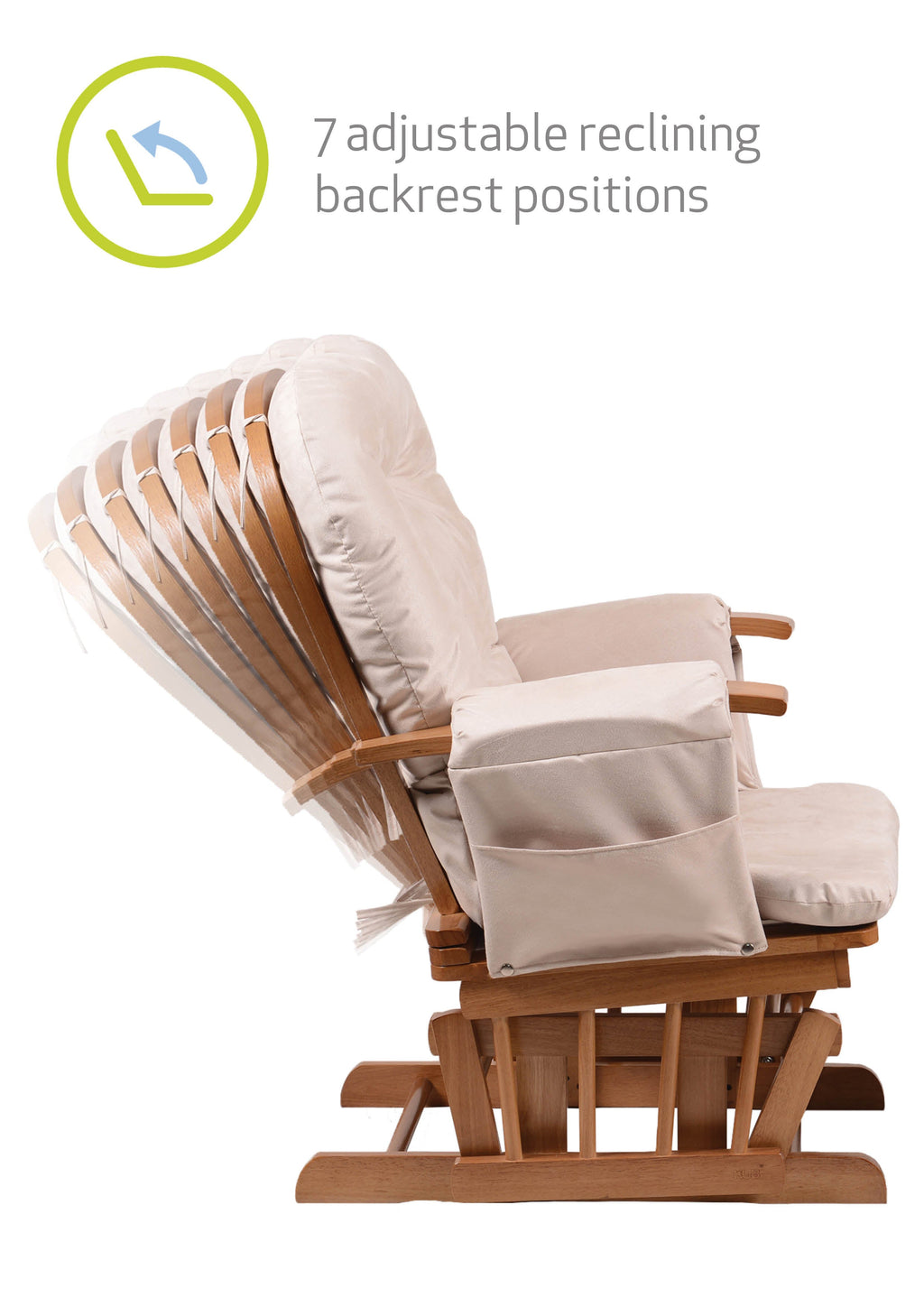 Haywood Reclining Nursing Chair and Footstool