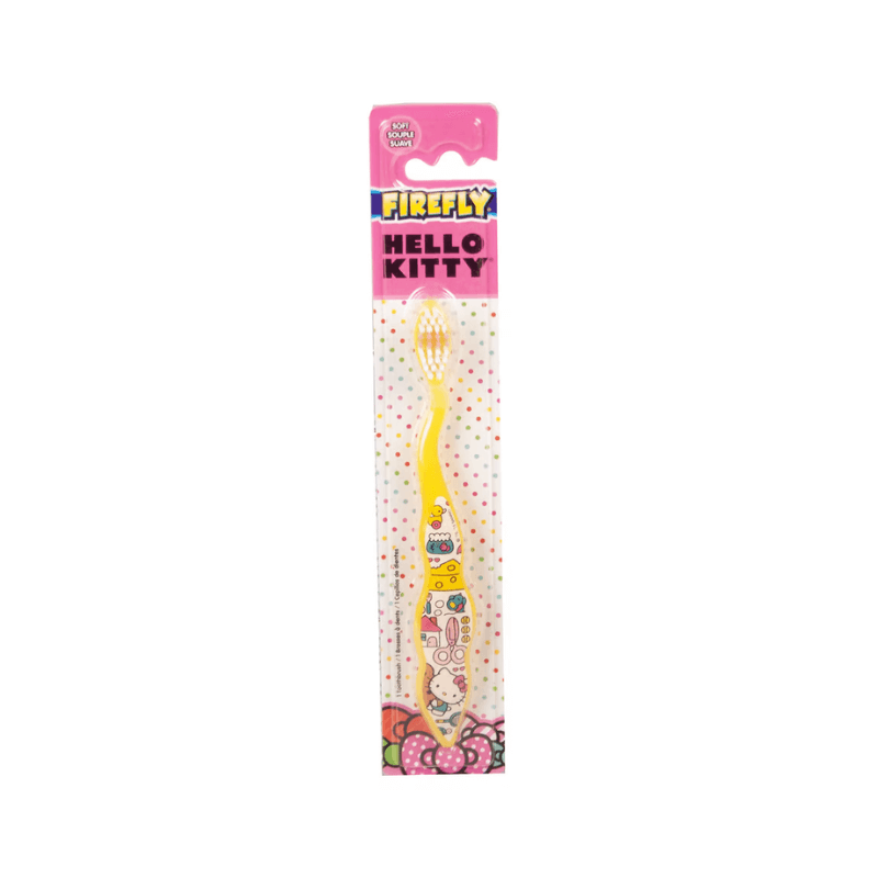 Hello Kitty Firefly Kids Toothbrush – Soft Bristle Yellow Oral Care