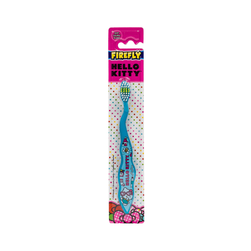 Hello Kitty Firefly Kids Soft Bristle Toothbrush – Blue Manual Brush