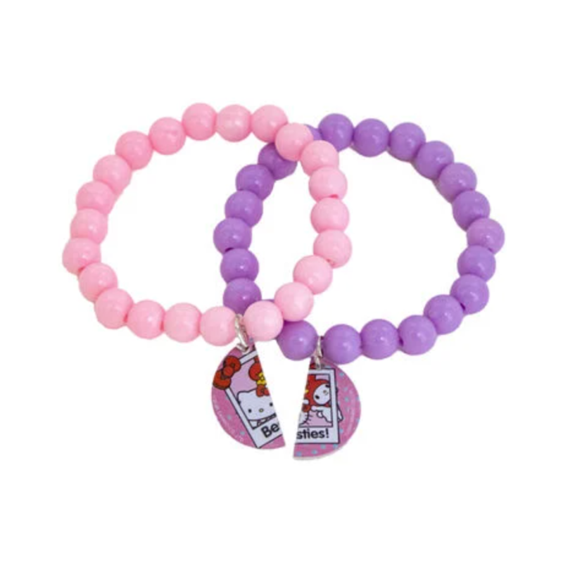 Hello Kitty Bestie Bracelets – Beaded Friendship Jewelry Set by PoundFun