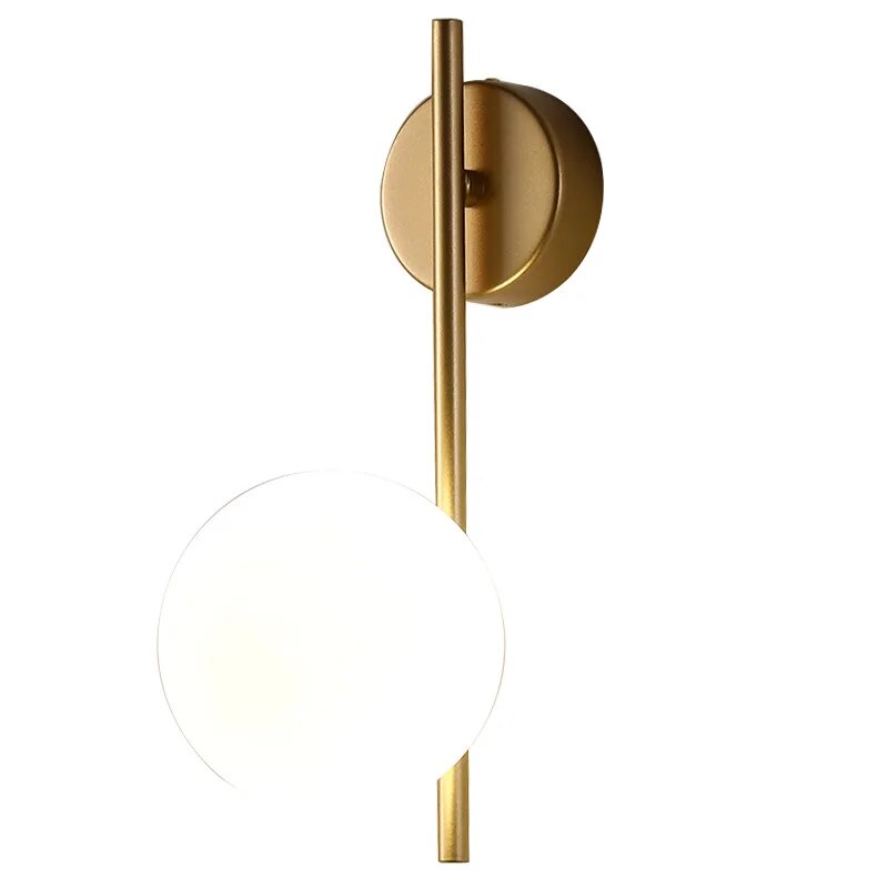 Light My House Gold Globe Wall Lamp – Luxury Modern Sconce Light